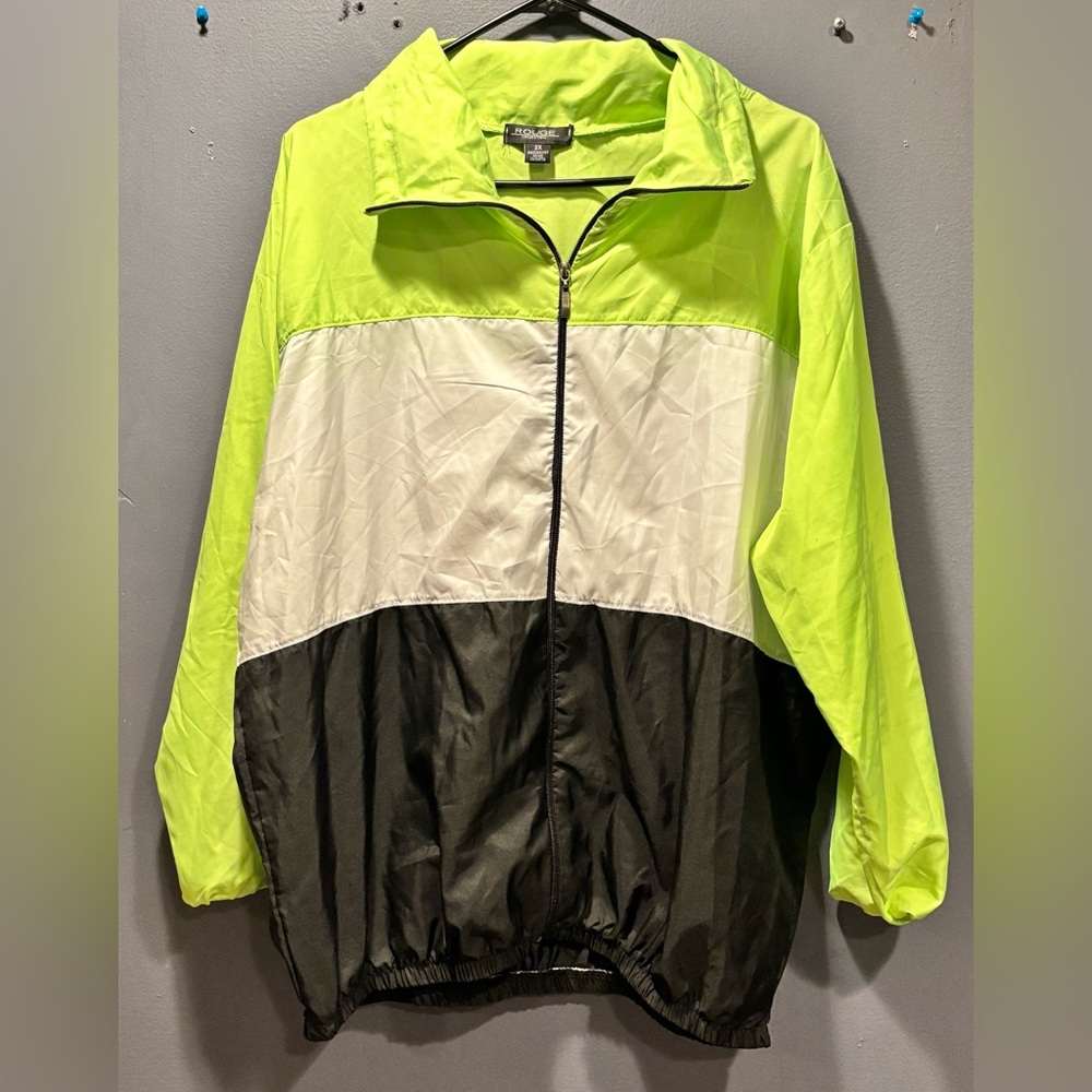 Rouge Collection Neon Windb Zip Up Jacket